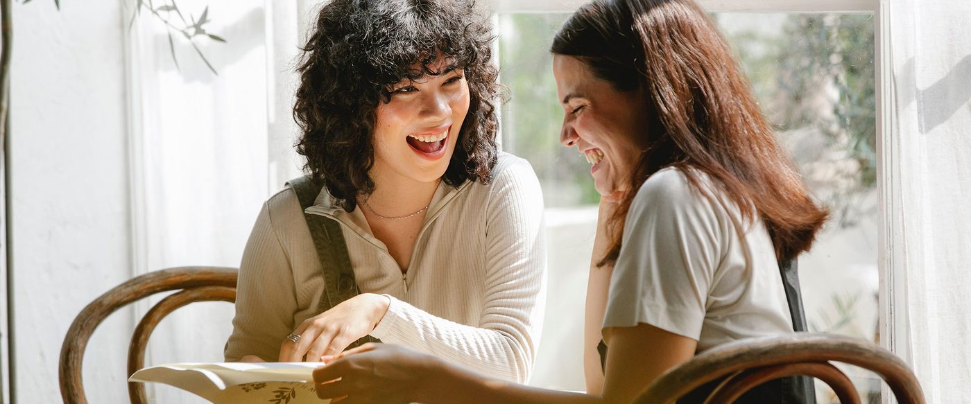 Two Women Laughing
